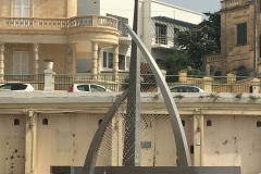 Sculpture outside Royal Malta Yacht Club