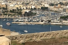 Looking down At Royal Malta Yacht Club