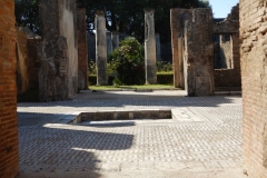 Villa courtyard and pool