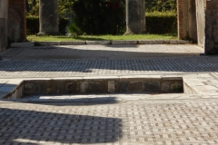 Villa courtyard and pool