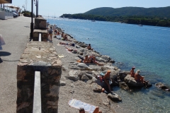 Bathing on Rocks